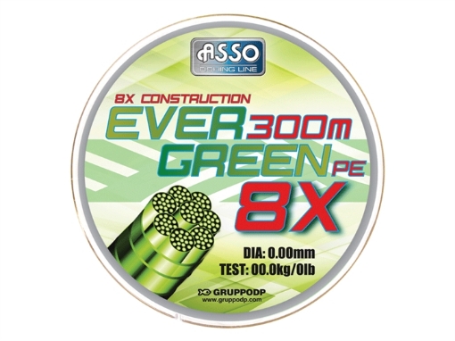 Filo Pesca Asso Evergreen 8 X 1000 Mt - Asso