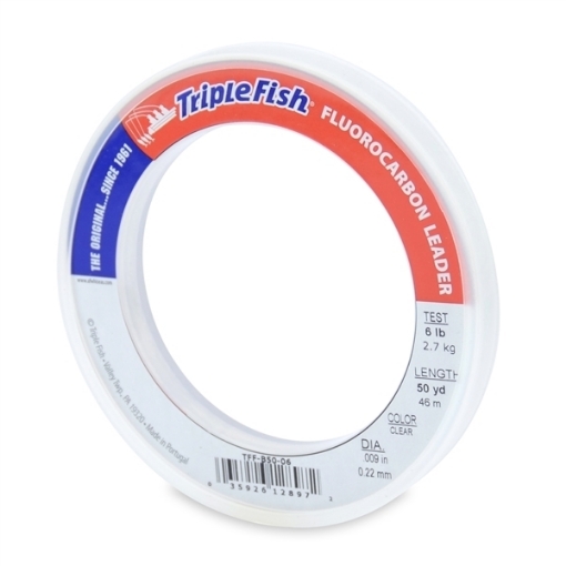 Immagine di Triple Fish 100% Fluorocarbon Leader 46 mt