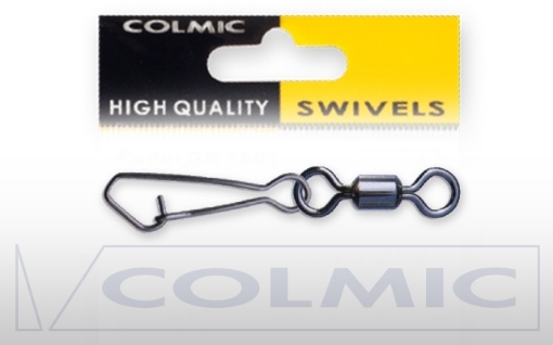 Immagine di Colmic Rolling Swivel with Hooked Snap Black