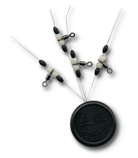 Immagine di Colmic Rolling Swivels with Pearl Beads and Olive Stopper