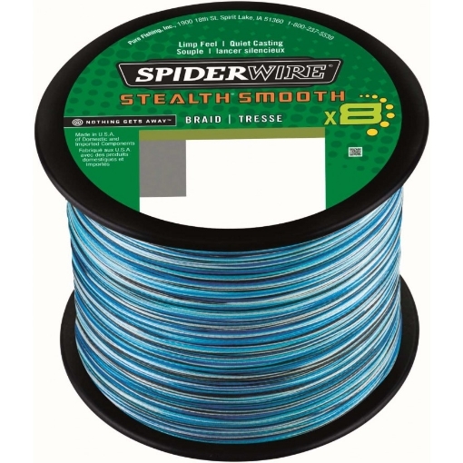 Immagine di Spiderwire Stealth Smooth 8 Blue Camo 1800 mt