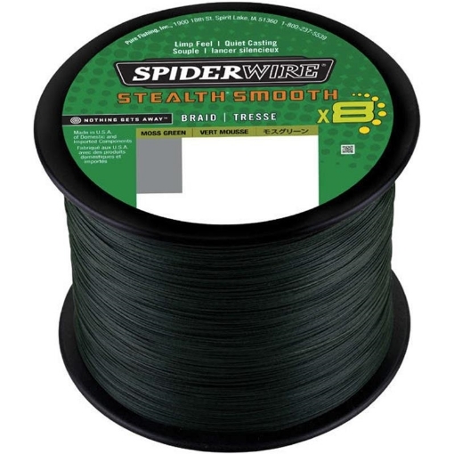 Immagine di Spiderwire Stealth Smooth 8 Moss Green 1800 mt