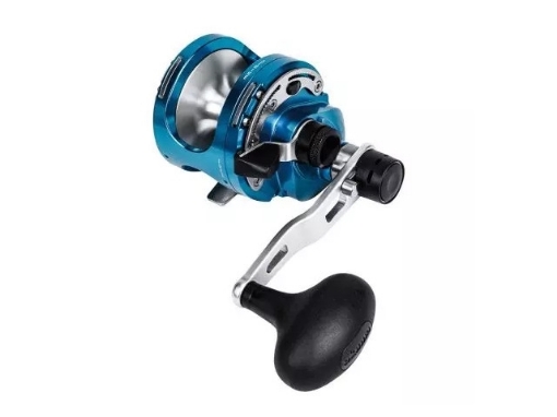 Immagine di Okuma Cavalla Blue Lever Drag 2 Speed LH - Manovella Sinistra